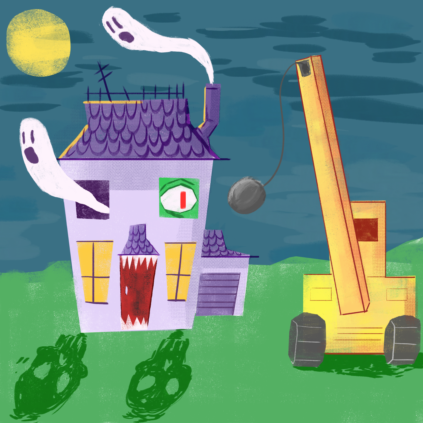 Haunted House illustration